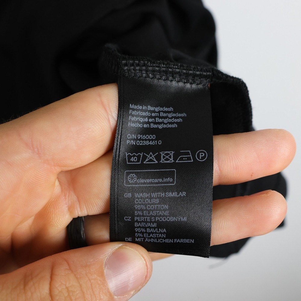 Divided by H&M Womens Black Cotton Blend Mini Size XS Mock Neck - Picture 4 of 8